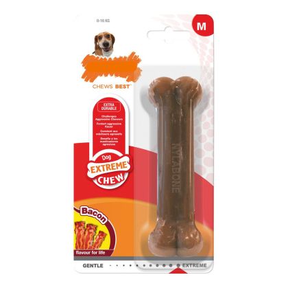 Jucărie pentru câine Nylabone Dura Chew Bacon Mărimea M Nailonas