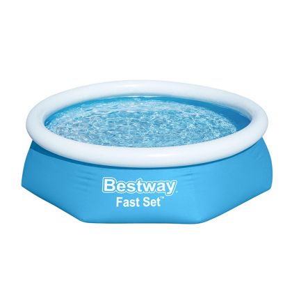 Piscină Gonflabilă Bestway 244 x 61 cm Albastru Alb Negru (Recondiționate A)