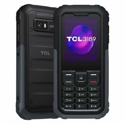 Telefon Mobil pentru Persoane Vârstnice TCL 3189 2.4" Gri Negru/Gri