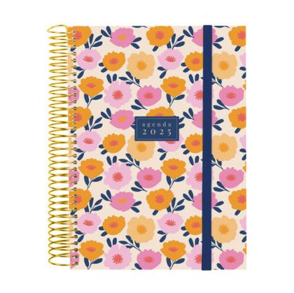 Agendă Finocam DESIGN COLLECTION A5 15,5 x 21,2 cm 2025 Floral