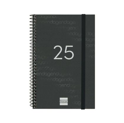 Agendă Finocam YEAR Negru 11,7 x 18,1 cm 2025