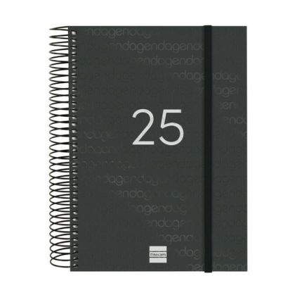 Agendă Finocam YEAR Negru A5 15,5 x 21,2 cm 2025