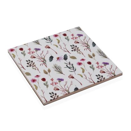 Suport Protecție pentru Masă Versa Sansa Ceramică Květiny 15 x 0,7 x 15 cm