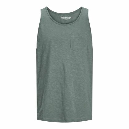 Tricou cu Bretele Bărbat Jack & Jones Jortampa Slub Verde