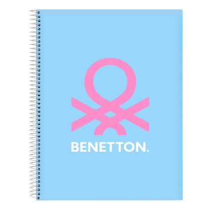 Notebook Benetton Spring Albastru celest A4 120 Frunze