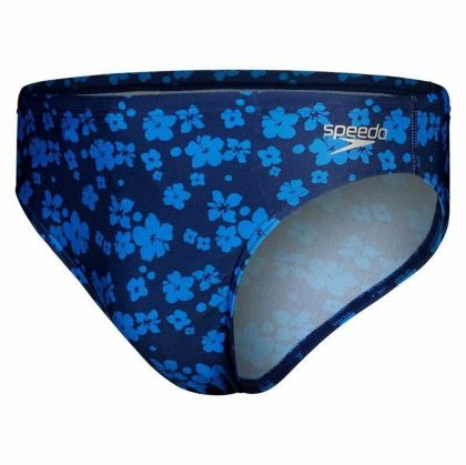 Costum de Baie Bărbați Speedo Allover Brief Albastru