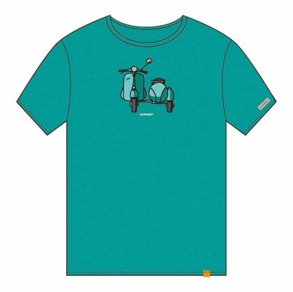 Tricou cu Mânecă Scurtă Cállate la Boca   Turquoise Ataș