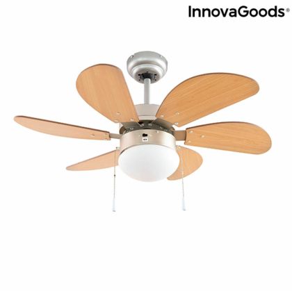 Ventilator de Tavan cu Lumină InnovaGoods   Ø 75 cm 55W 55 W (Recondiționate B)