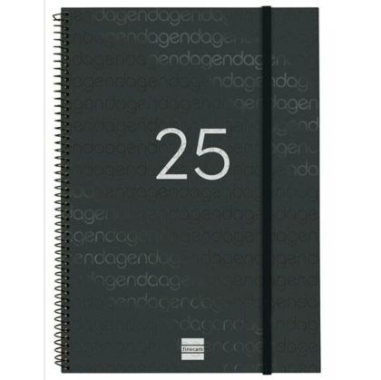 Agendă Finocam YEAR Negru A4 21 x 29,7 cm 2025