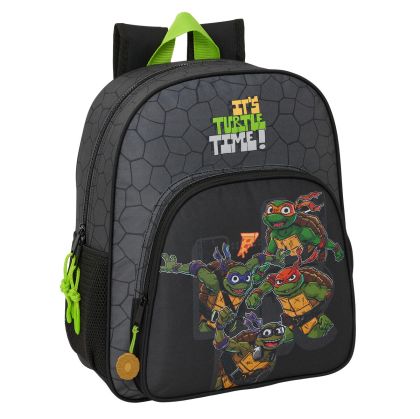 Ghiozdan Teenage Mutant Ninja Turtles Negru Gri 32 x 38 x 12 cm