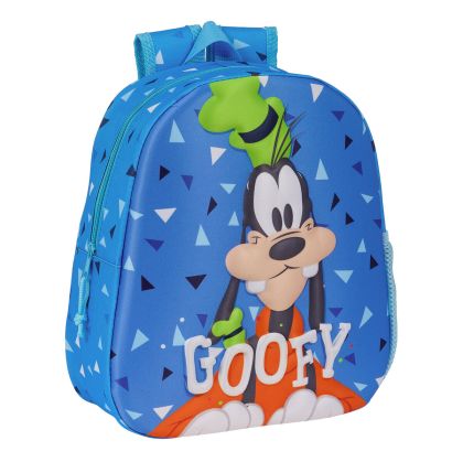 Rucsac pentru Copii 3D Clásicos Disney Goofy Albastru 27 x 33 x 10 cm