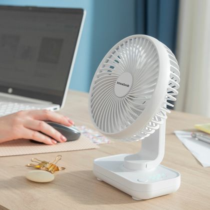 Ventilator de Birou Reîncărcabil Fanrec InnovaGoods Ø5,4'' 3600 mAh / 13,3 W