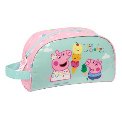 Trusă Școlară Peppa Pig Ice cream Roz Mentă 26 x 16 x 9 cm