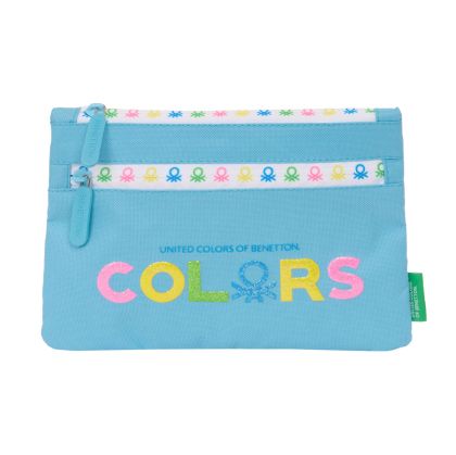 Penar Școlar Benetton Spring Albastru celest 23 x 16 x 3 cm