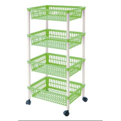 Cărucior pentru legume Tontarelli Mito 4 Verde 40 x 29 x 62 cm