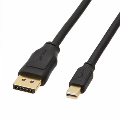 Adaptor Mini DisplayPort la DisplayPort Amazon Basics HL-007270 Negru 900 cm (Recondiționate A+)