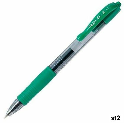 Pix cu gel Pilot G-2 07 Verde 0,4 mm (12 Unități)