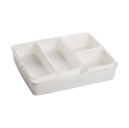 Set de Coșuri Dem Plastic 5 Piese (34 x 28 x 6 cm)