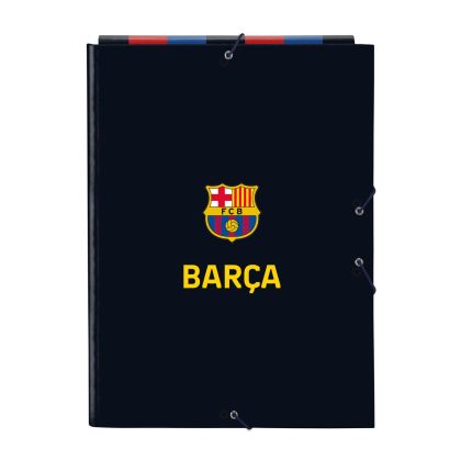 Dosar F.C. Barcelona Castaniu Bleumarin A4 (26 x 33.5 x 2.5 cm)