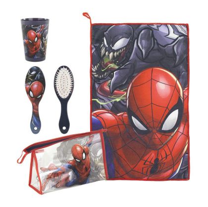 Set de Voiaj Spiderman Roșu (4 pcs)