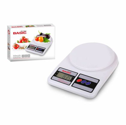 cântarul de bucătărie Basic Home Digital LCD 7 kg Alb (23 x 16 x 3,6 cm)