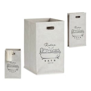 Coș Relax Bath Alb Carton 60 L 35 x 57 x 35 cm Pliabil