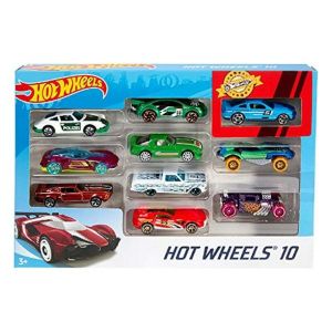 Set de Jucării cu Vehicule Hot Wheels Metal (10 Pcs)