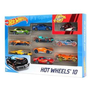 Set de Jucării cu Vehicule Hot Wheels Metal (10 Pcs)