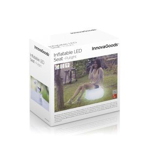 Scaun Gonflabil cu LED Multicolor și Telecomandă Pulight InnovaGoods