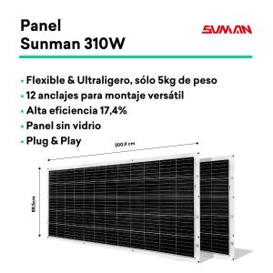 Kit Solar Autoinstalabil Tornasol Energy KitPlug&PlayFlex600 600 W 0.6  kwh IP68