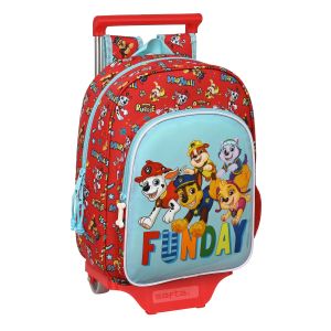 Ghiozdan cu Roți The Paw Patrol Funday Albastru Roșu 26 x 34 x 11 cm