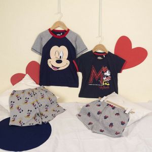 Pijamaua de Vară Mickey Mouse Gri