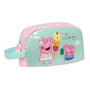 Geantă Termoizolantă pentru Gustări Peppa Pig Ice cream Roz Mentă 21.5 x 12 x 6.5 cm