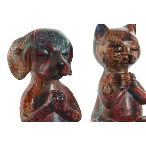 Figură Decorativă Home ESPRIT Multicolor animale 17 x 14 x 22,5 cm (2 Unități)