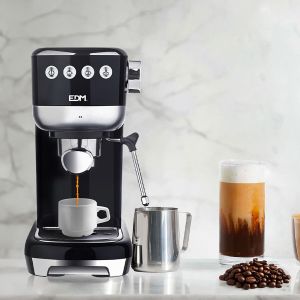 Cafetieră Express cu Braț EDM 07707 Negru 2 Hrníčky 1,3 L