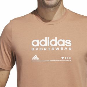 Tricou cu Mânecă Scurtă Bărbați Adidas Lounge Maro