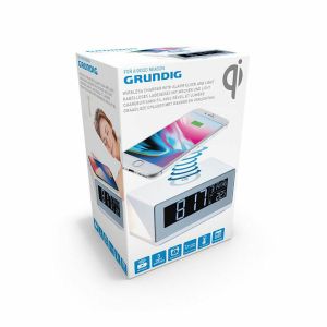 Ceas Deșteptător cu Încărcător fără fir Grundig Alb