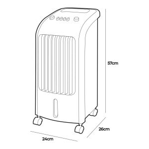 Climatizator Portabil EDM 33516 80 W 3,6 L