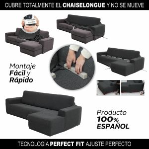 Capac de șezlong cu braț drept scurt Sofaskins NIAGARA 210 - 340 cm