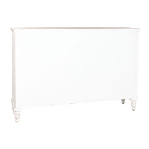 Servantă DKD Home Decor Alb Natural Geam Brad 150 x 36 x 104 cm