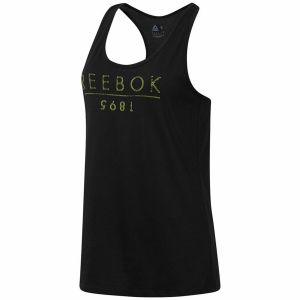 Tricou de Damă fără Mâneci Reebok 1895 Race Negru