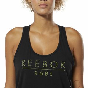 Tricou de Damă fără Mâneci Reebok 1895 Race Negru