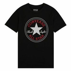 Tricou cu Mânecă Scurtă Converse Chuck Taylor All Star Core Negru