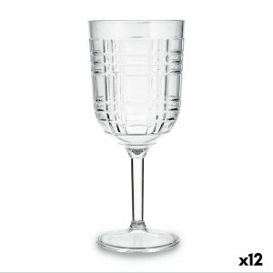 Pahar de vin Quid Viba Transparent Plastic 420 ml (12 Unități) (Pack 12x)