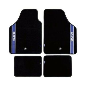 Set de covoraș pentru podea auto Sparco Strada 2012 B Universal Negru/Albastru (4 pcs)