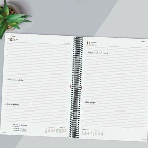 Agendă Finocam YEAR Negru A4 21 x 29,7 cm 2025