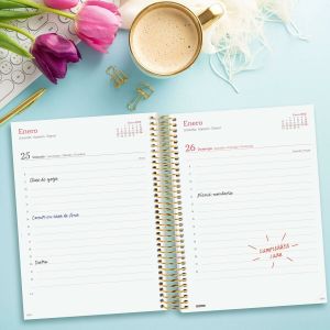 Agendă Finocam DESIGN COLLECTION A5 15,5 x 21,2 cm 2025 Floral