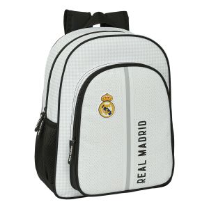 Ghiozdan Real Madrid C.F. 24/25 Alb Gri 32 x 38 x 12 cm