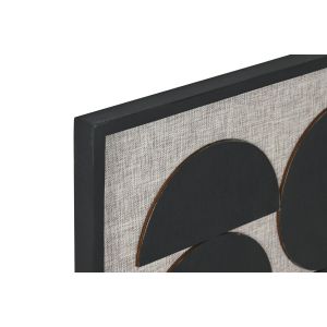 Tablou Home ESPRIT Negru Bej Modern 60 x 3 x 80 cm (2 Unități)