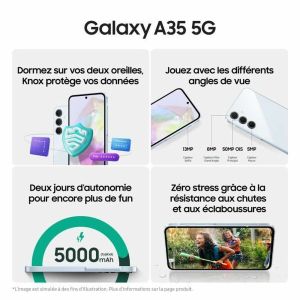 Smartphone Samsung Galaxy A35 Octa Core 6 GB RAM 128 GB Albastru